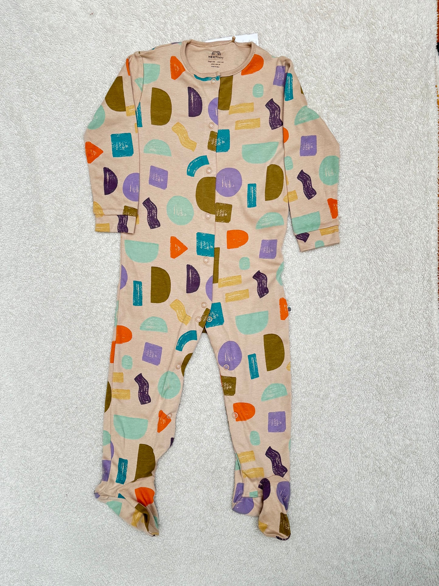 Sleepsuit - Full sleeves Beige