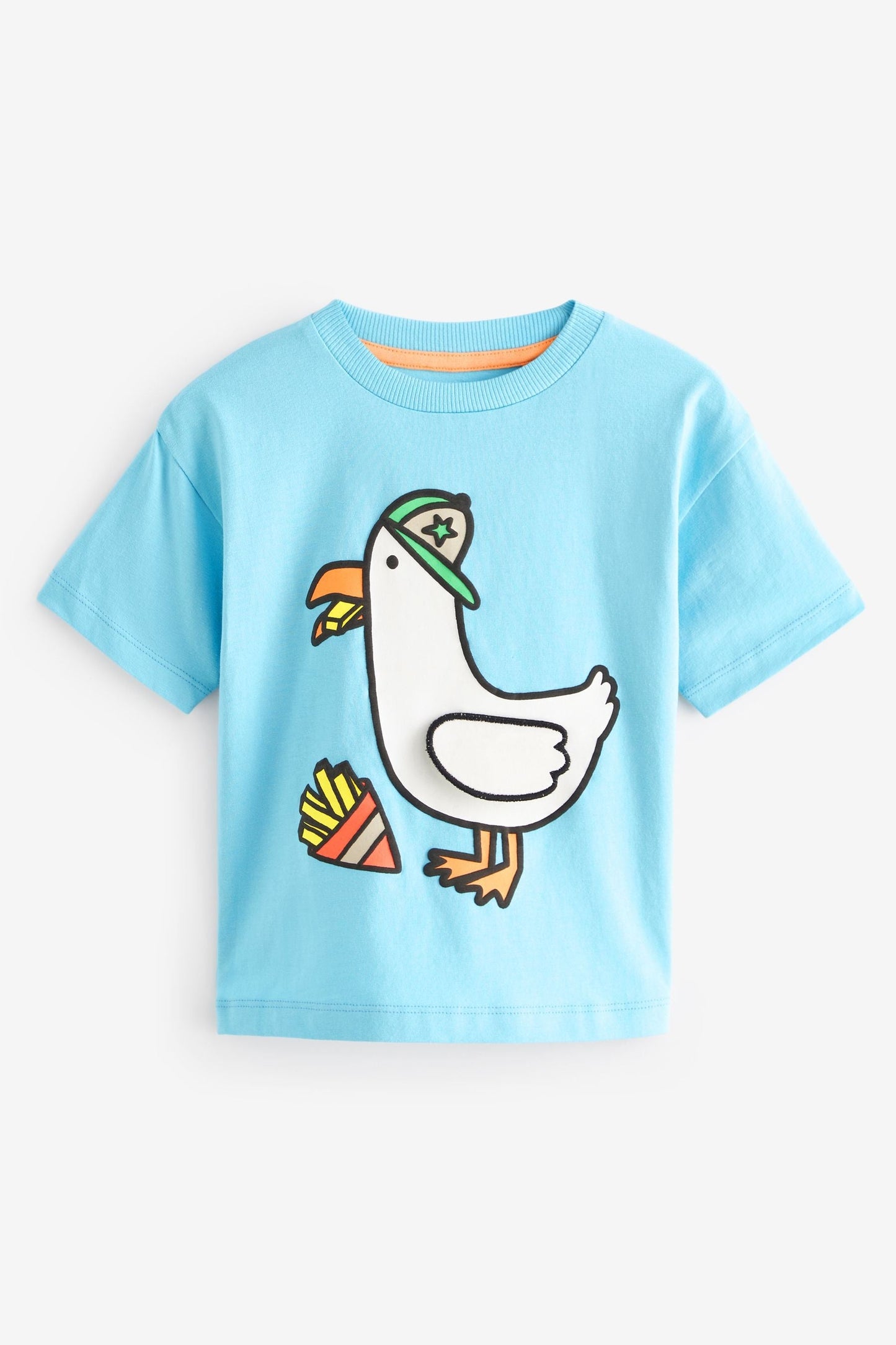 Blue 100% Cotton Short Sleeve Character T-Shirt