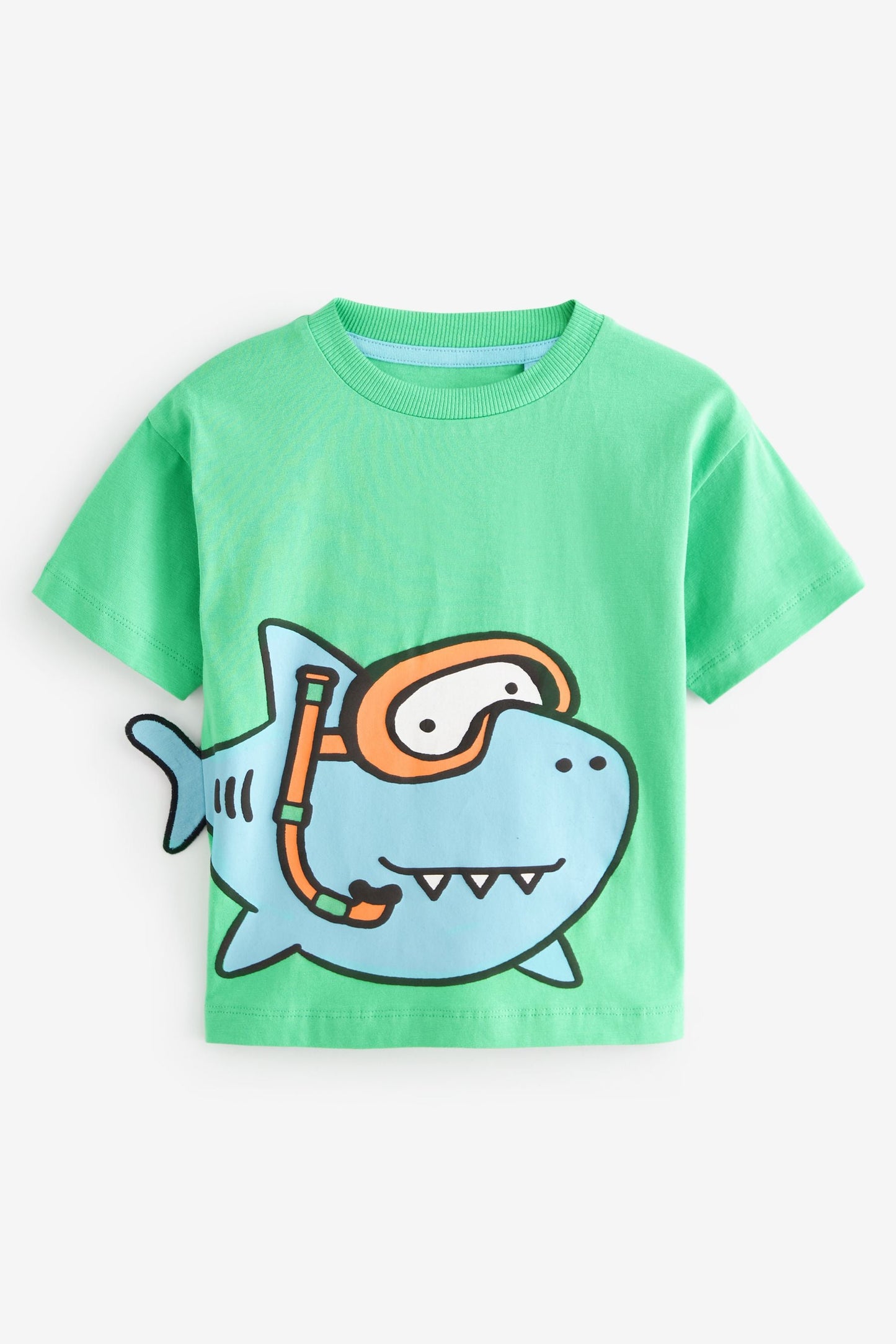 Green 100% Cotton Short Sleeve Character T-Shirt