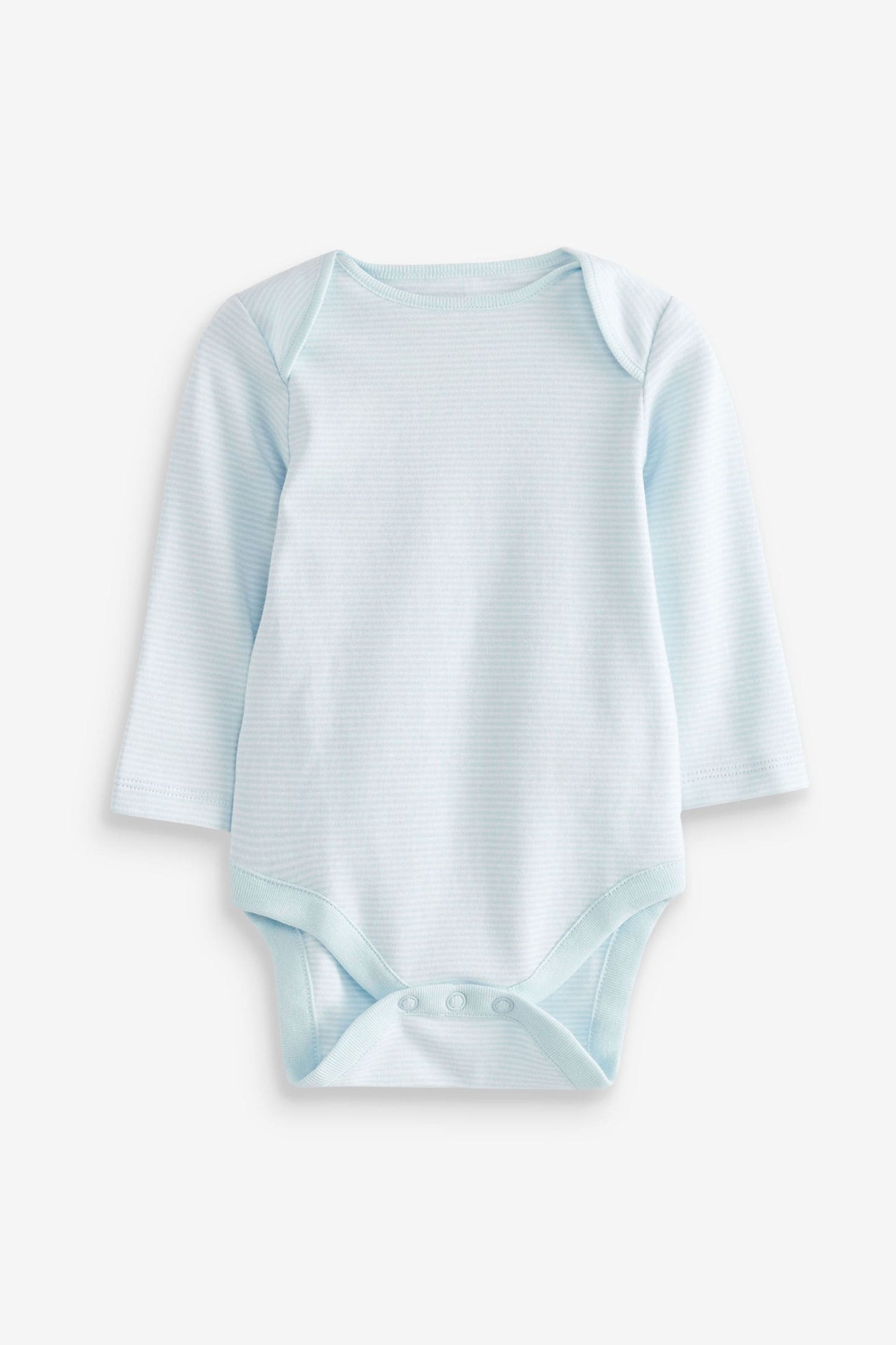 Blue Stripes Baby Long Sleeve Bodysuit