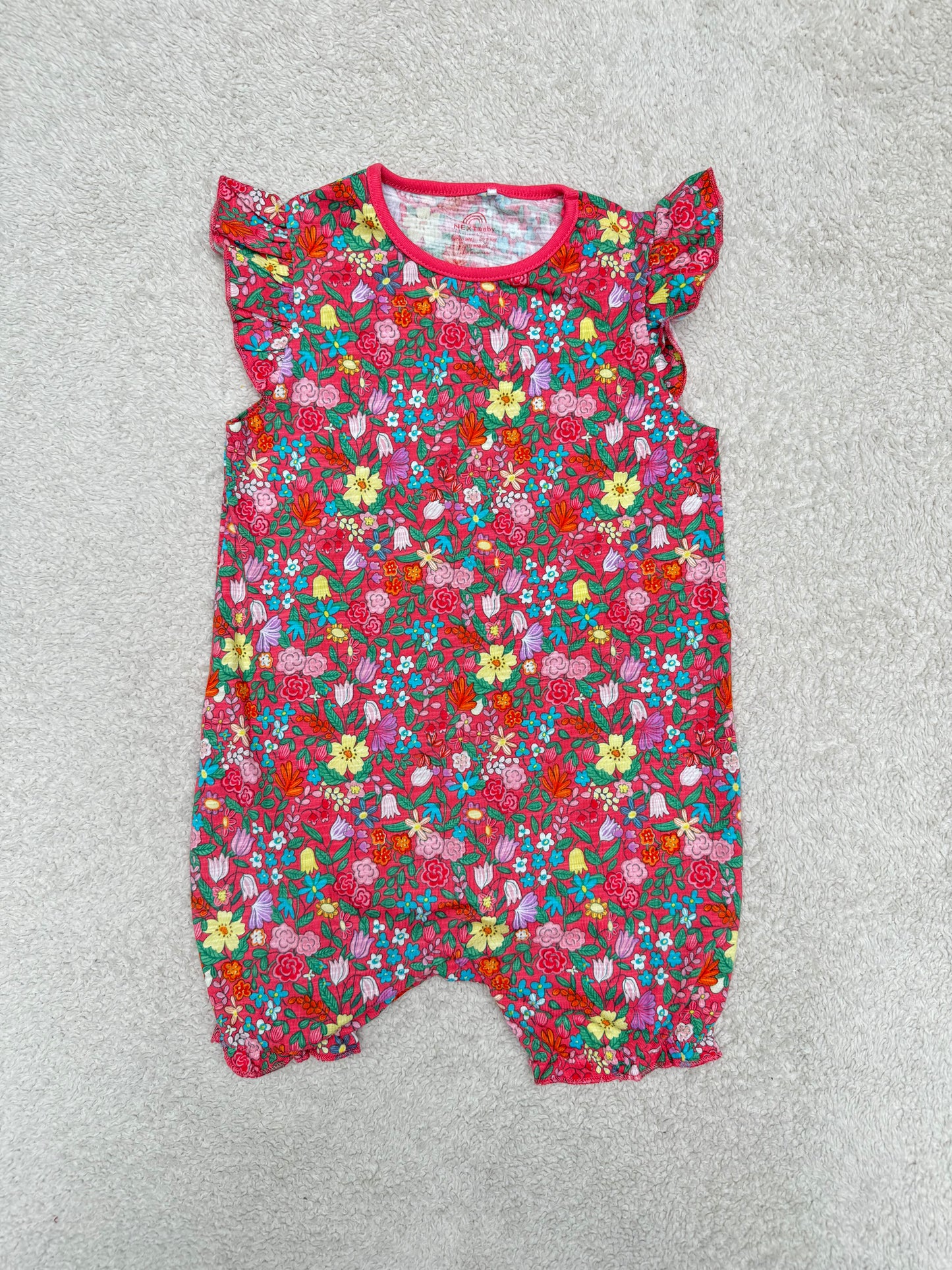 Red Peach Romper Sleeveless