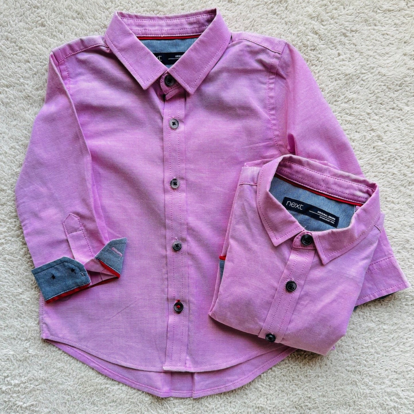 Full sleeves shirt pink plain