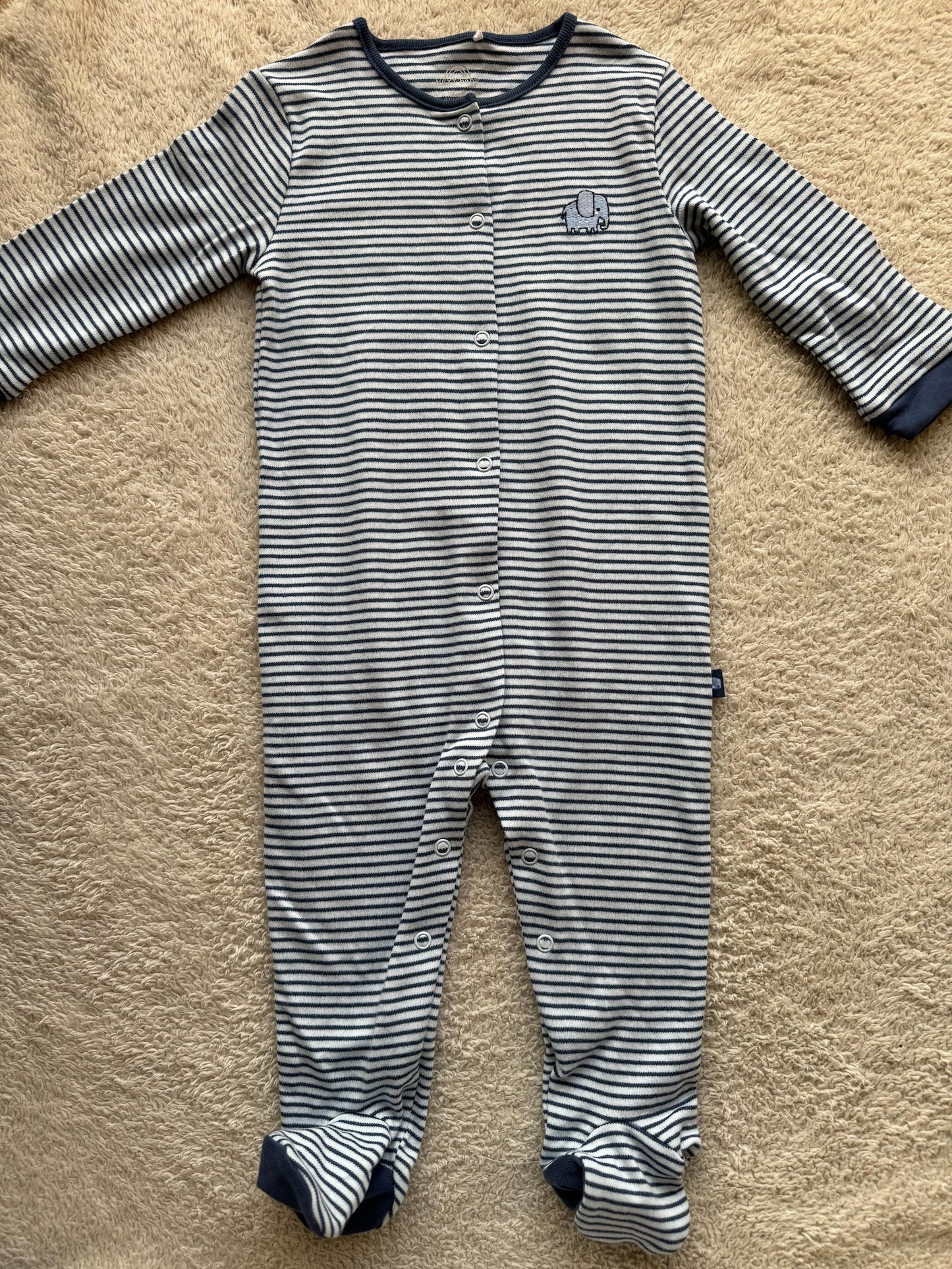 Jumper - Dark blue stripes on blue