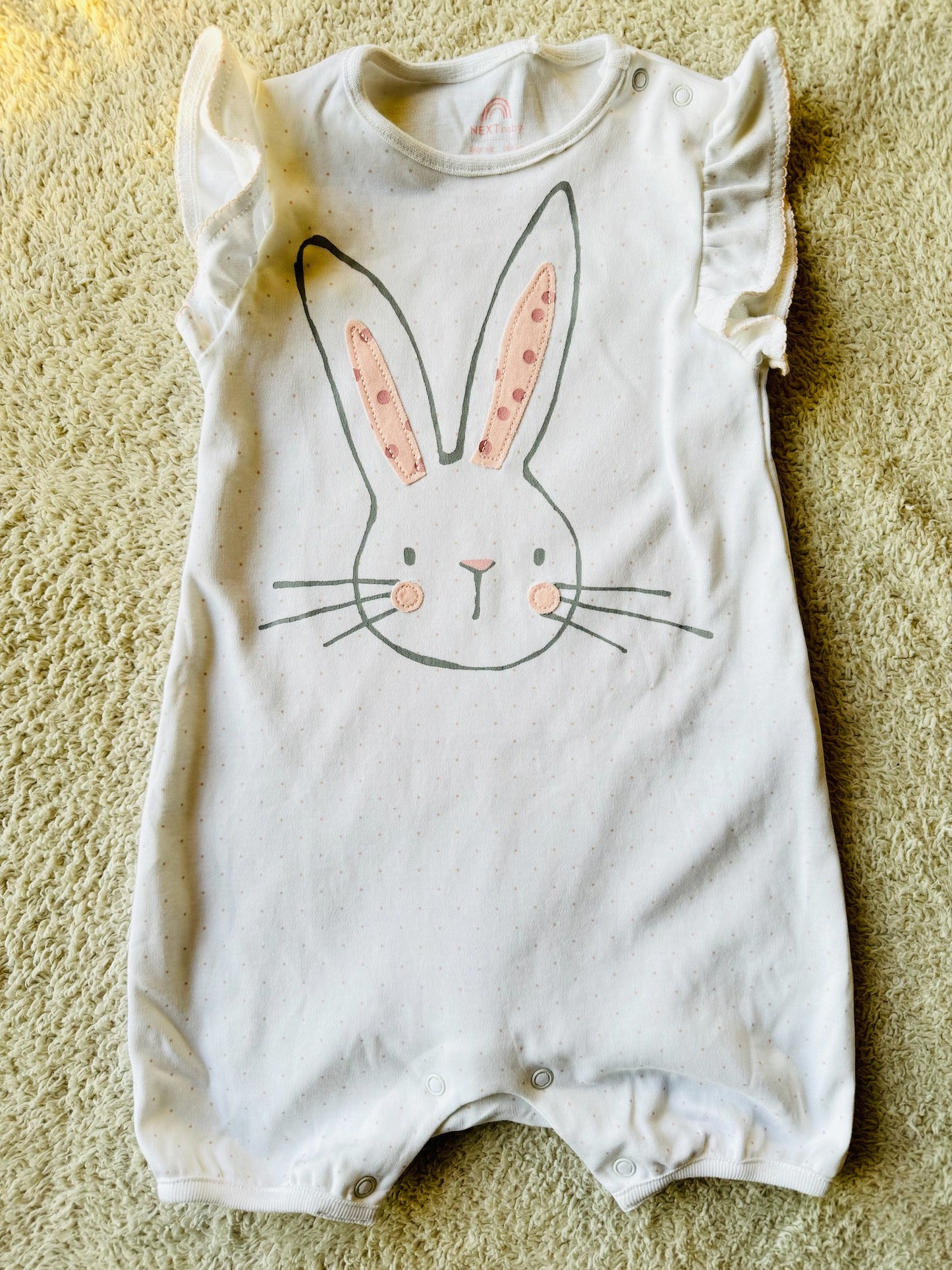 Bodysuit - Rabbit on white