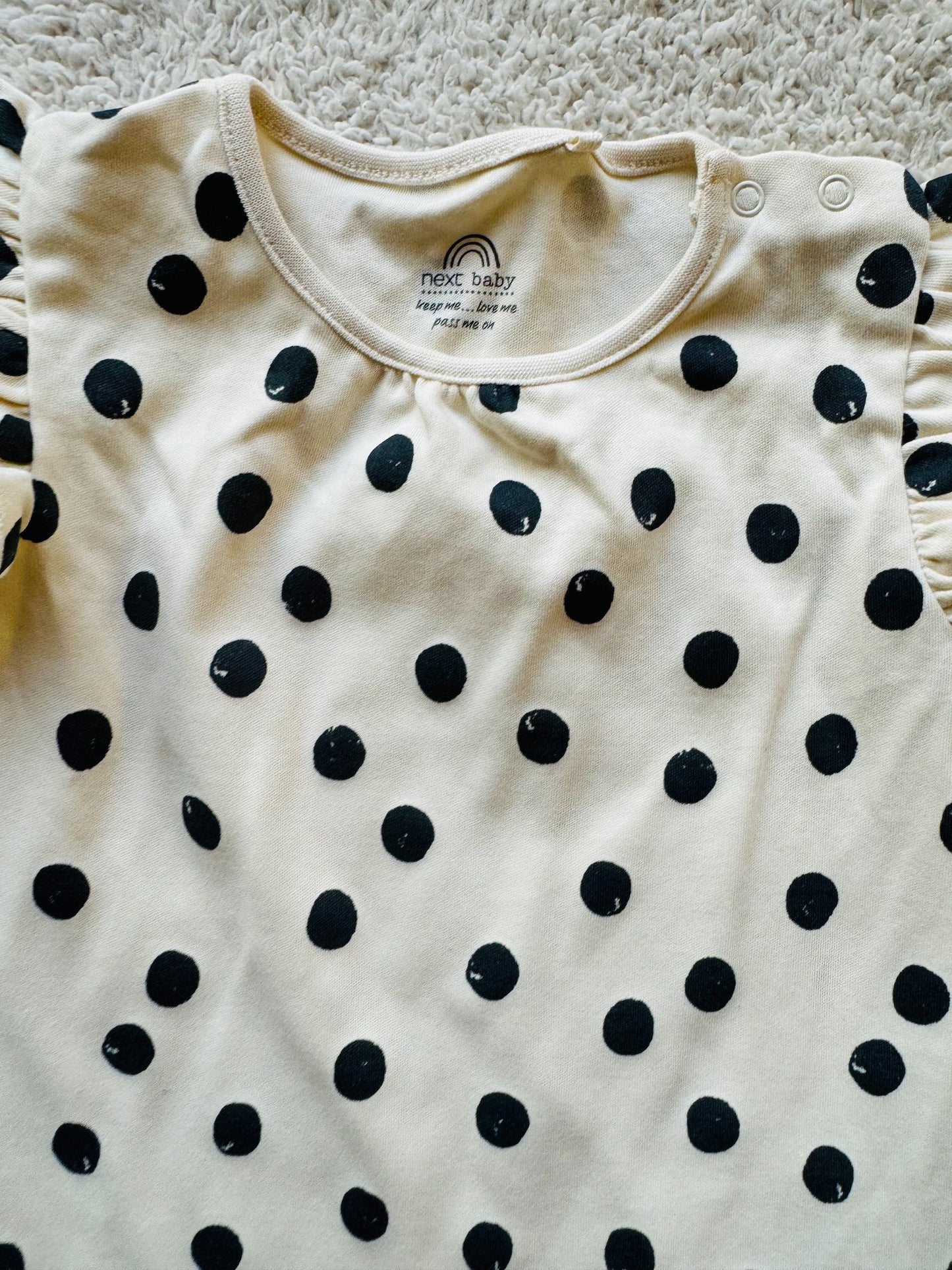 Bodysuit - Black dots on white