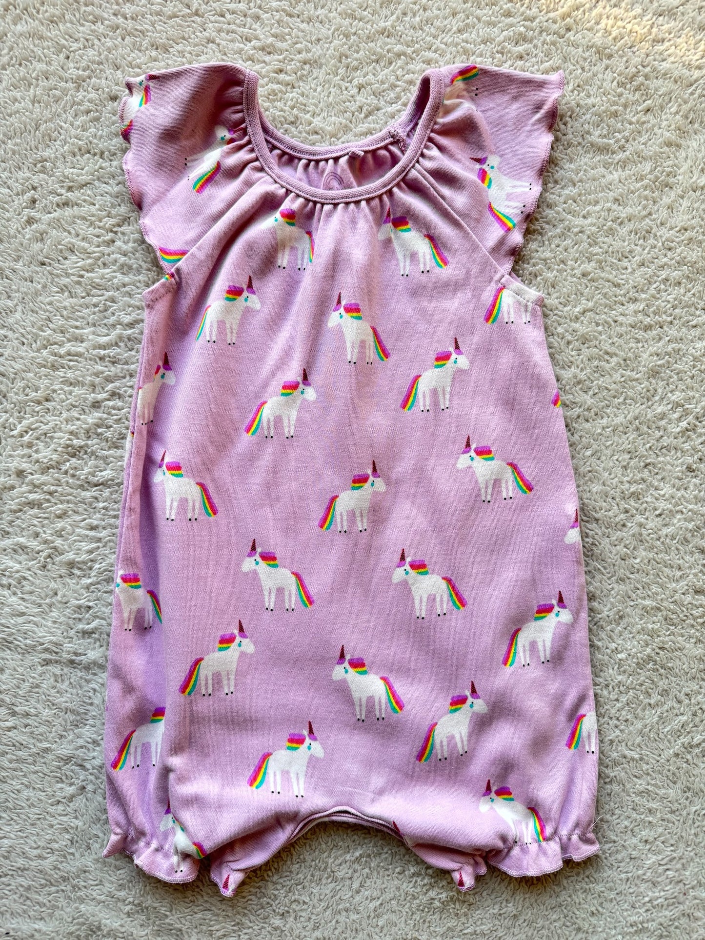 Bodysuit - Unicorns on lilac