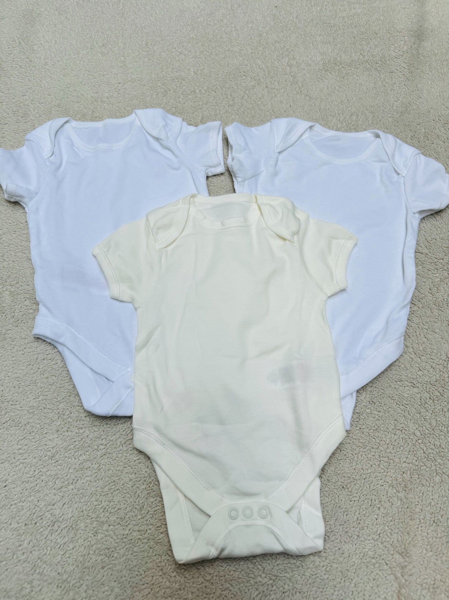 Half sleeves bodysuit - Plain white