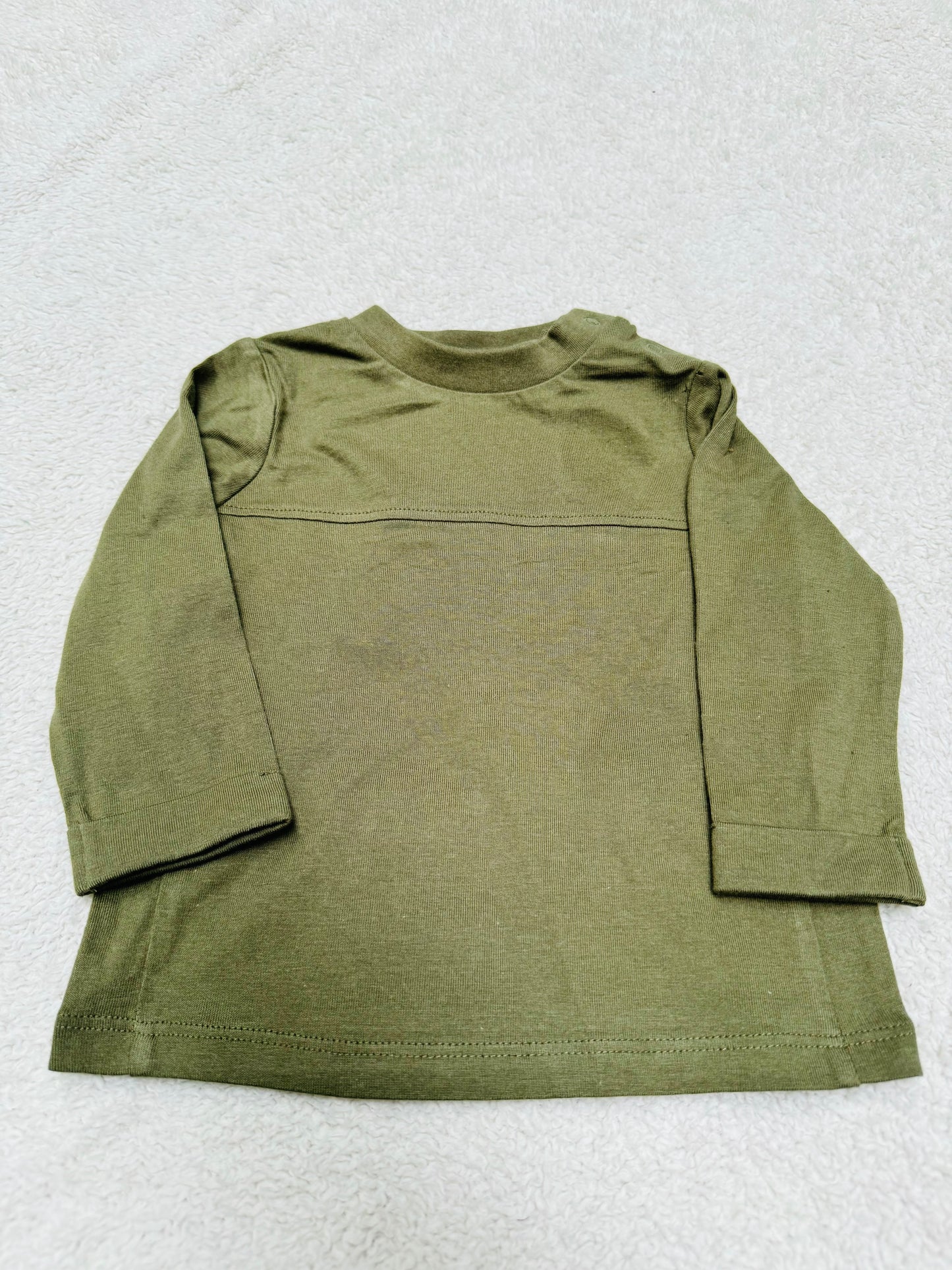 Plain Olive Green Roundneck Jersey Tshirt