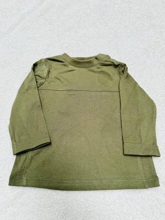 Plain Olive Green Roundneck Jersey Tshirt