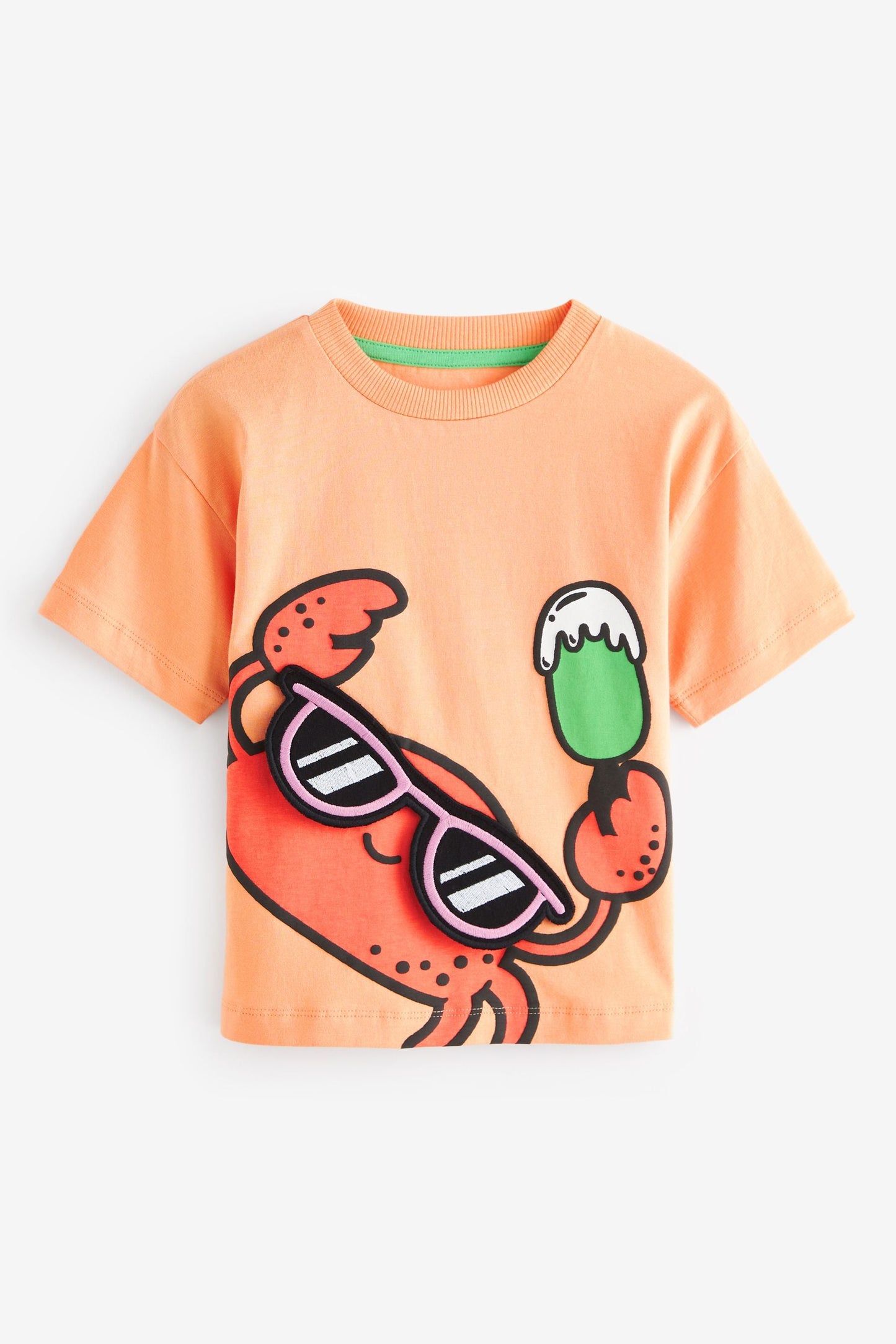 Orange 100% Cotton Short Sleeve Character T-Shirt