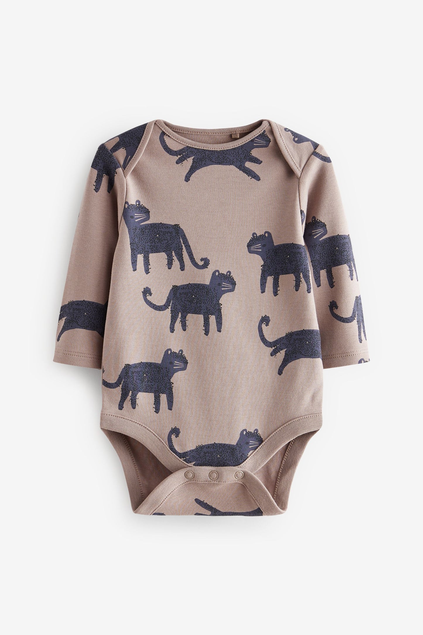Romper - Full sleeves grey animals