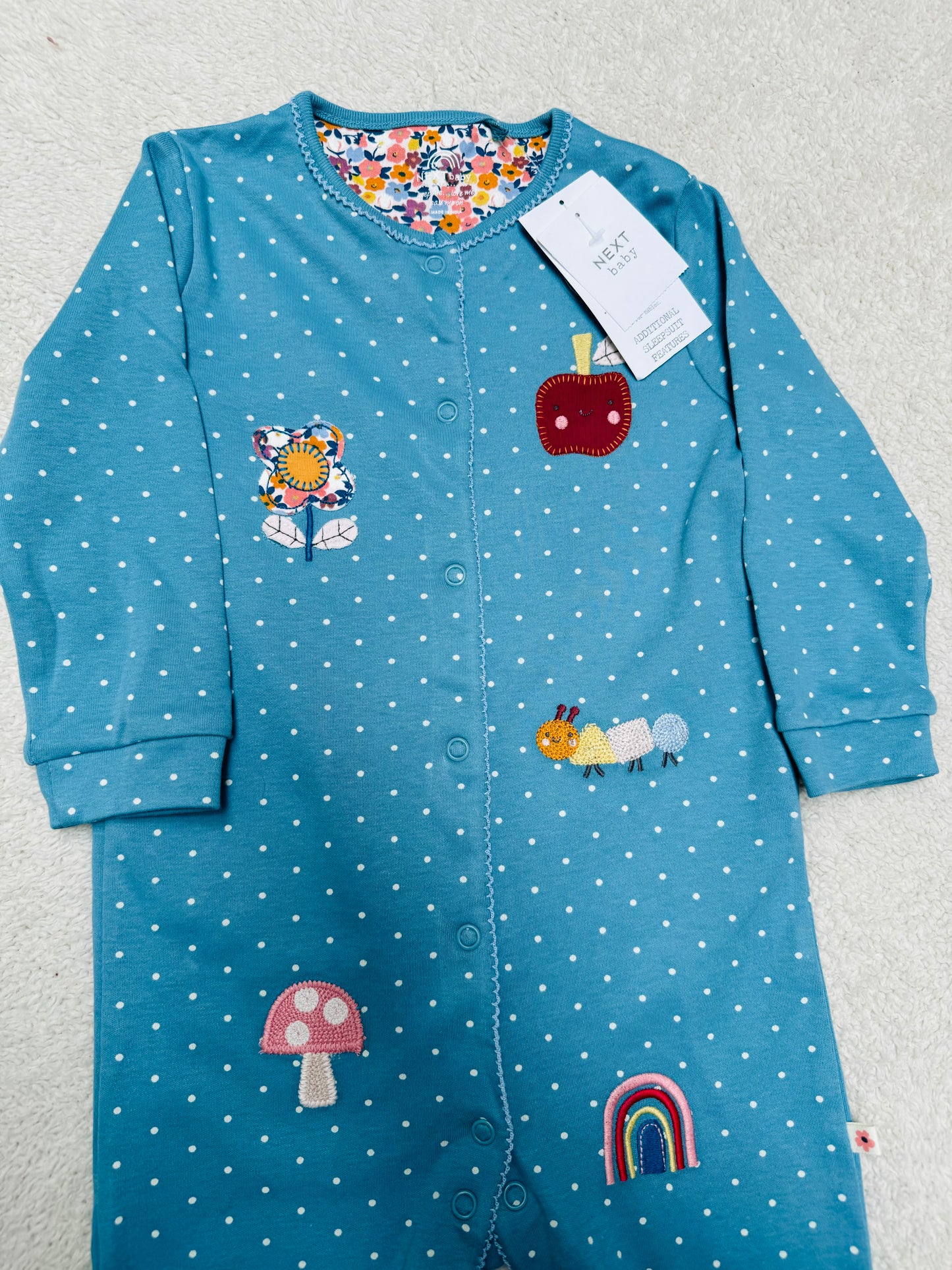 Sleepsuit - Teal blue