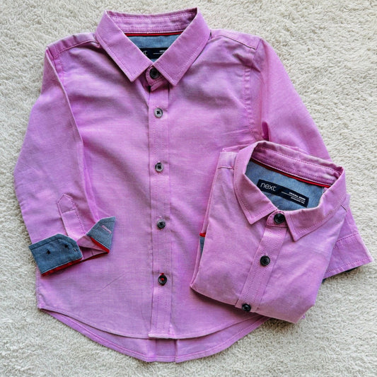 Full sleeves shirt pink plain