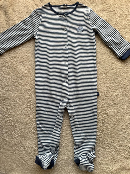 Jumper - Dark blue stripes on blue