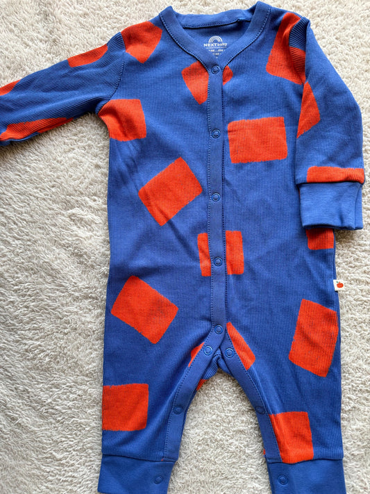 Jumper - Red shapes on blue
