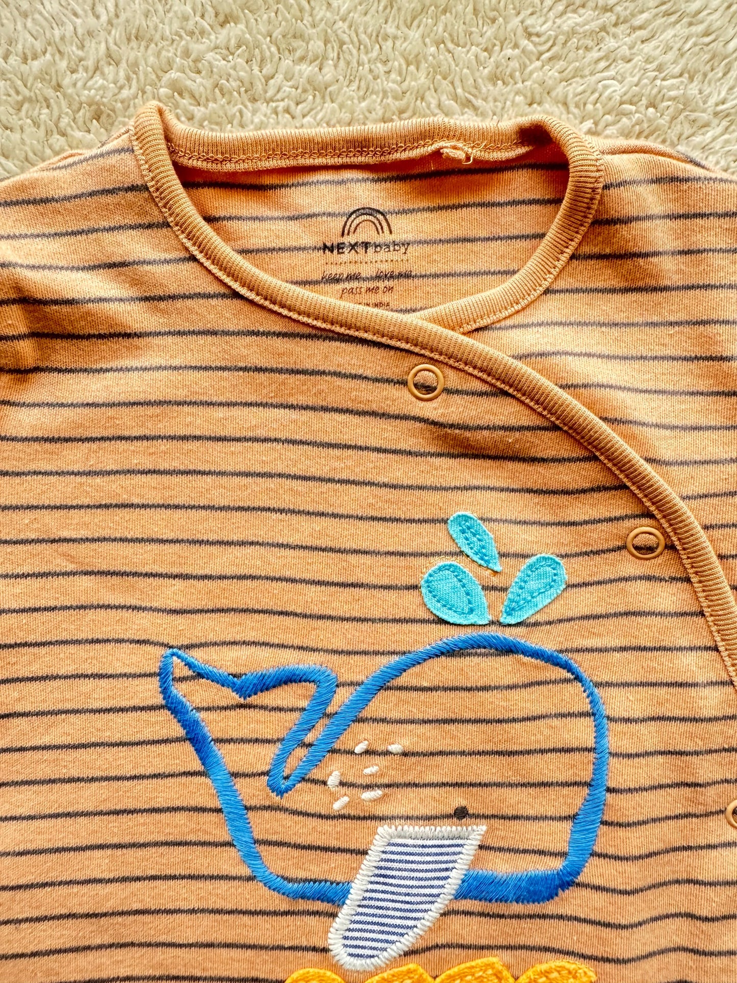 Jumper - Blue whale and blue stripes