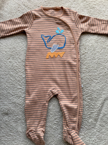 Jumper - Blue whale and blue stripes