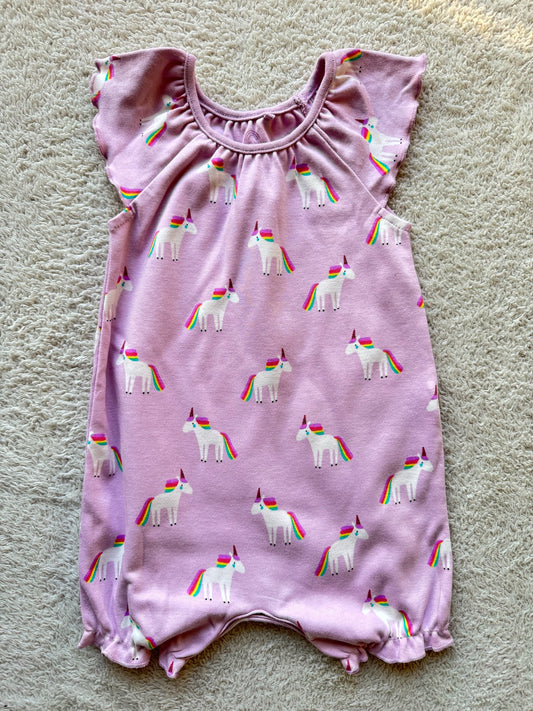 Bodysuit - Unicorns on lilac