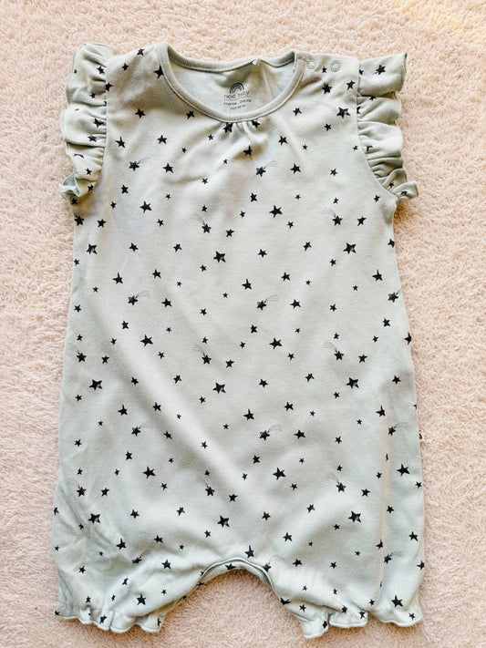 Bodysuit - Stars on green
