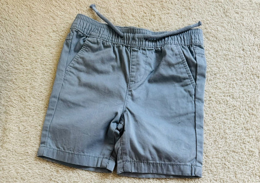 Light Blue Plain Cotton Shorts