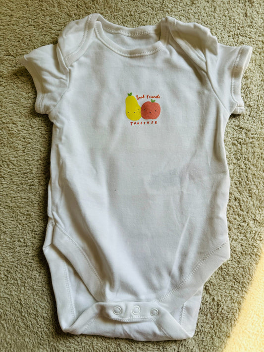 Half sleeves bodysuit - Best friends together white