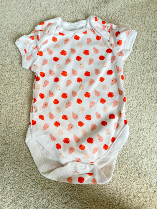 Half sleeves bodysuit - Pears and apples