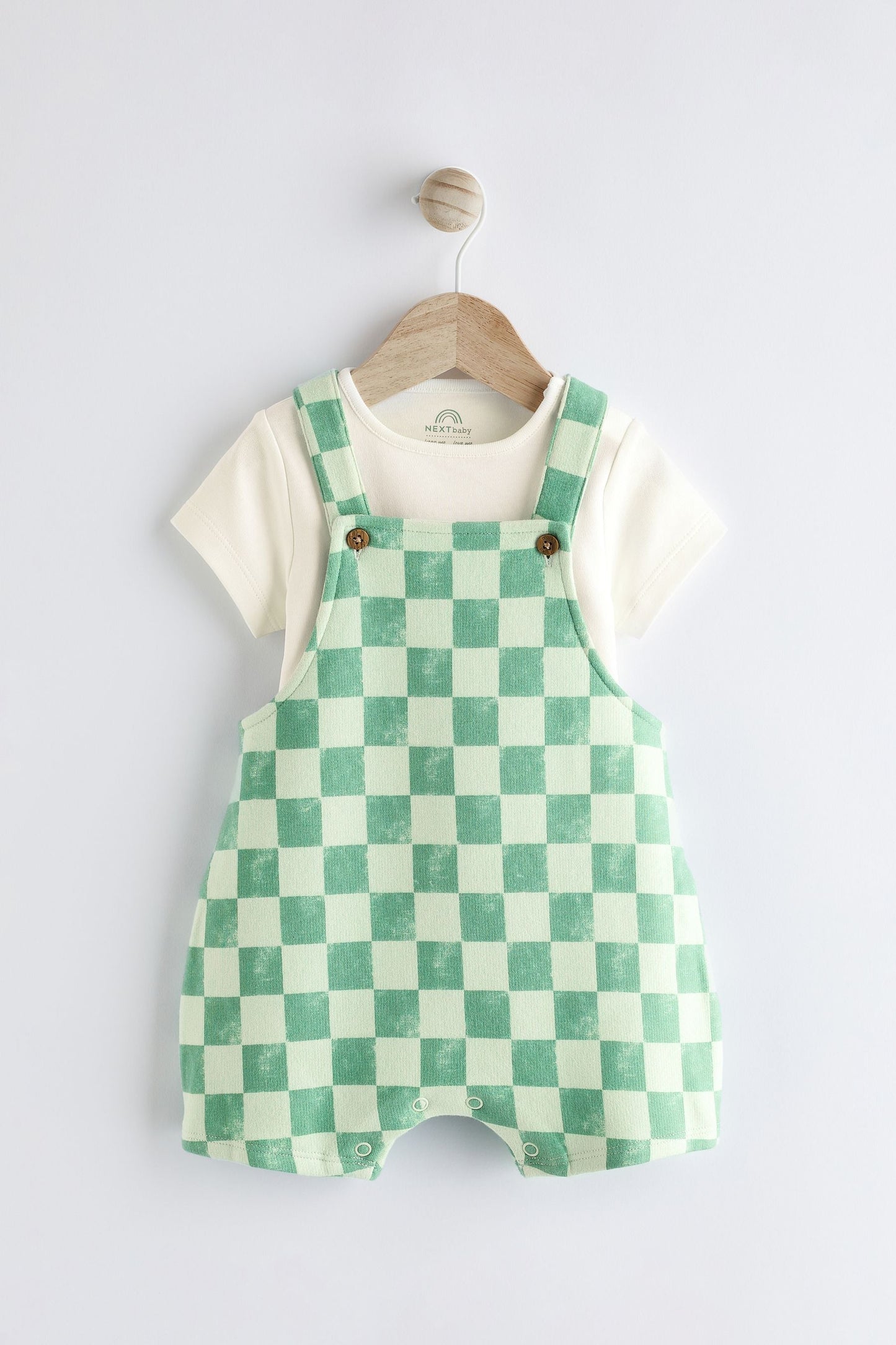 Baby Jersey Dungarees and Bodysuit Set
