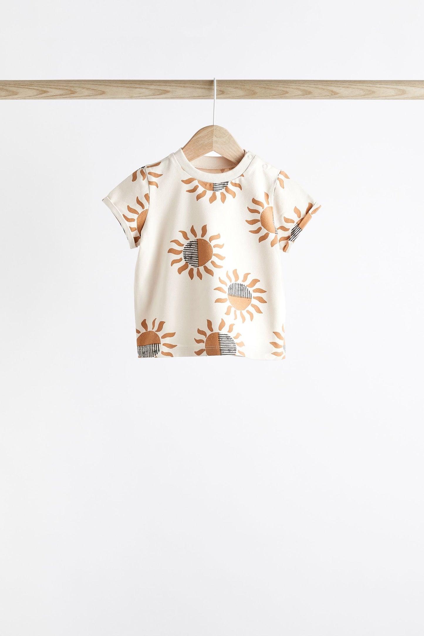 Baby Brown/Beige T-Shirt and Shorts Set