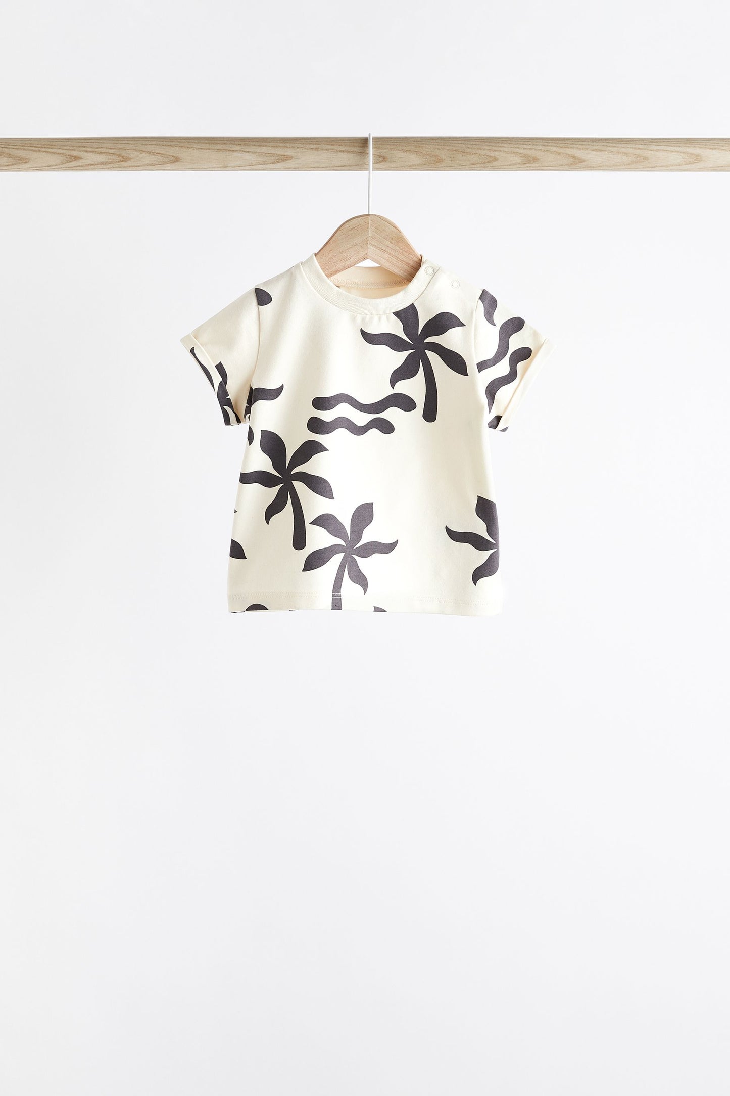 Baby Olive/Beige T-Shirt and Shorts Set
